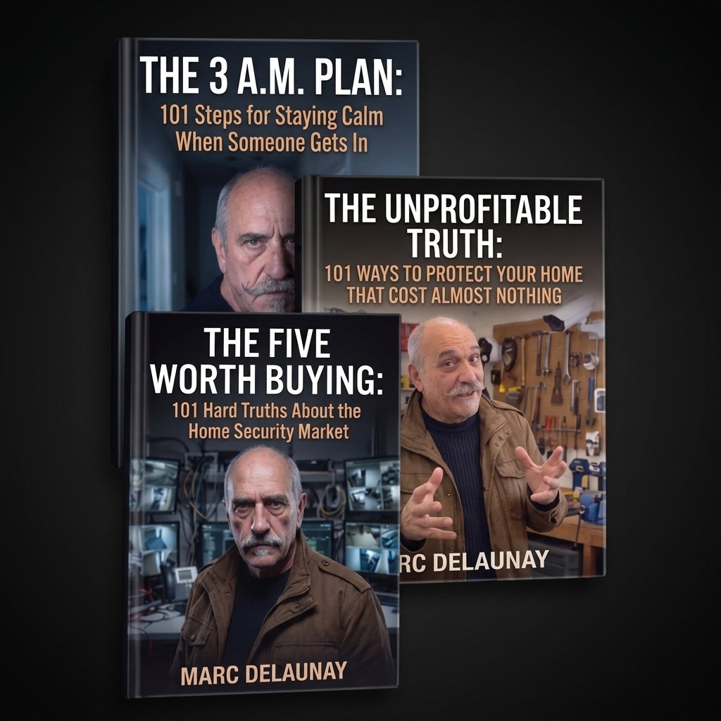 The three ebooks in The Old Locksmith's Home-Defense Library: The 3 A.M. Plan, The Unprofitable Truth and The Five Worth Buying